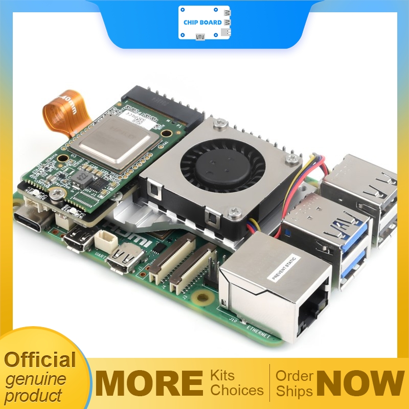 Raspberry Pi 5 8Gb Kit - Papan adaptor Waveshare PCIe ke M.2