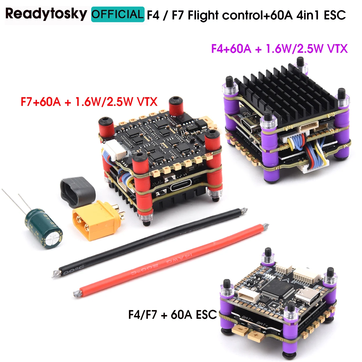 Fpv Flight Controller F7 Stack 60A - Kontrol penerbangan Drone & 60A 4IN1