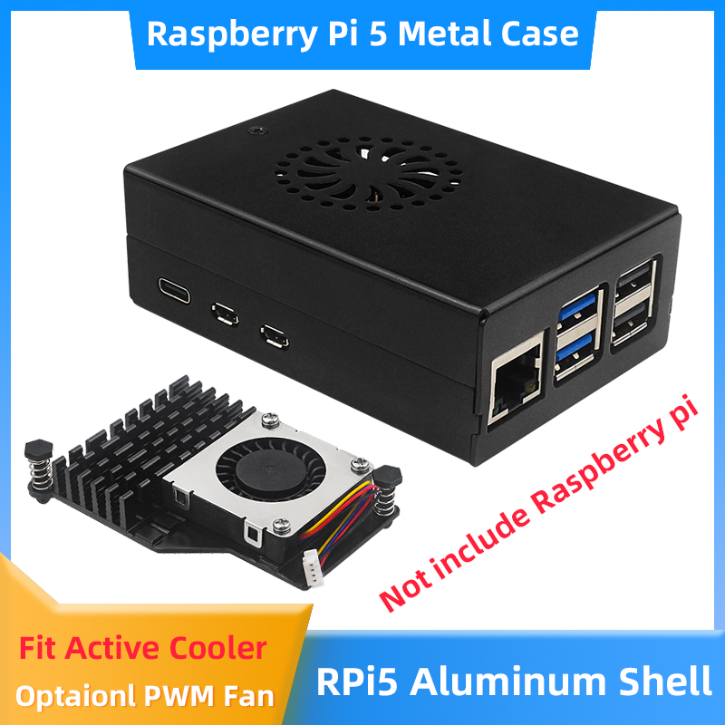 Raspberry Pi 5 casing Aloi alu - Raspberry Pi 5 8Gb Kit ulasan dan harga